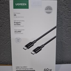 UGREEN cable USB-C to USB-C braided 1m Black