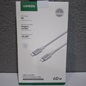 UGREEN cable USB-C to USB-C braided 1m White