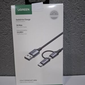 UGREEN cable USB 3.0 to USB-C and Micro USB 1m