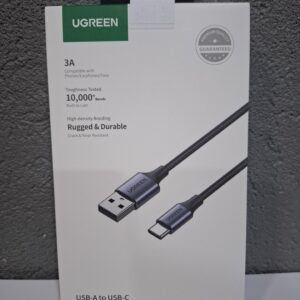 UGREEN cable USB-A to USB-C braided 1m Black