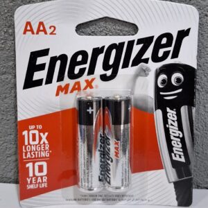 Energizer Alkaline Batteries AA pack of 2 pieces