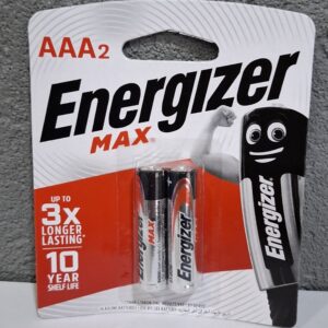 Energizer Alkaline Batteries AAA pack of 2 pieces