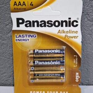 Panasonic Alkaline Batteries AAA pack of 4 pieces