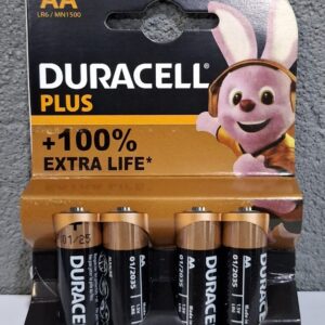 Duracell Alkaline Batteries AA pack of 4 pieces