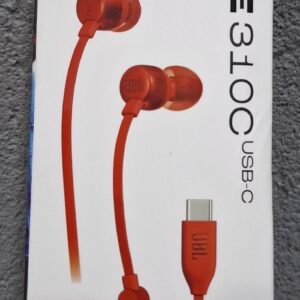 JBL Earphones Tune 310C Red for USB-C port