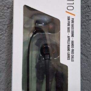 JBL Earphones Tune 110T Black with 3.5mm audio jack port