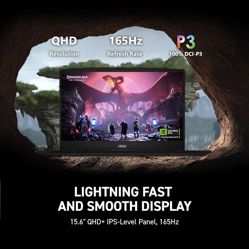 MSI KATANA Laptop Intel i9 14900HX 32Gb RAM 1 Tb SSD NVME RTX 5070 8Gb Dedicated QHD+ 2560 x 1440 165 Hz B14WGK-016US - Image 3